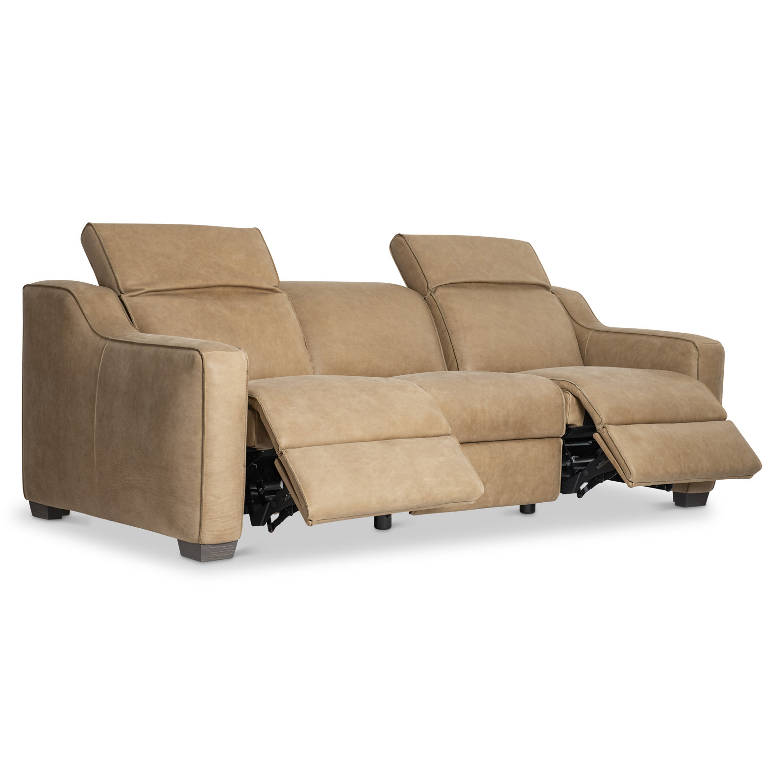 94" Genuine Leather Reclining Sofa