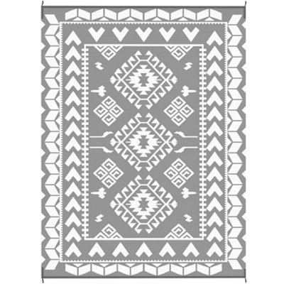 Outdoor Rug For Patio For Decor,Portable Outside Camping Area Carpet Mat,Reversible Rug