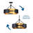 Vankirk 3 - Light Dimmable Drum Chandelier