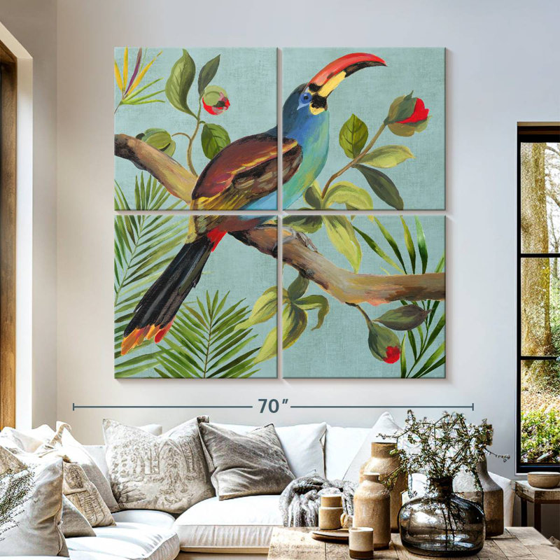 Brampt Paradise Toucan I, 57'' H x 57'' W