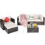 Ensemble de conversation modulaire en rotin 7 pièces avec coussins Patiojoy-1626054406