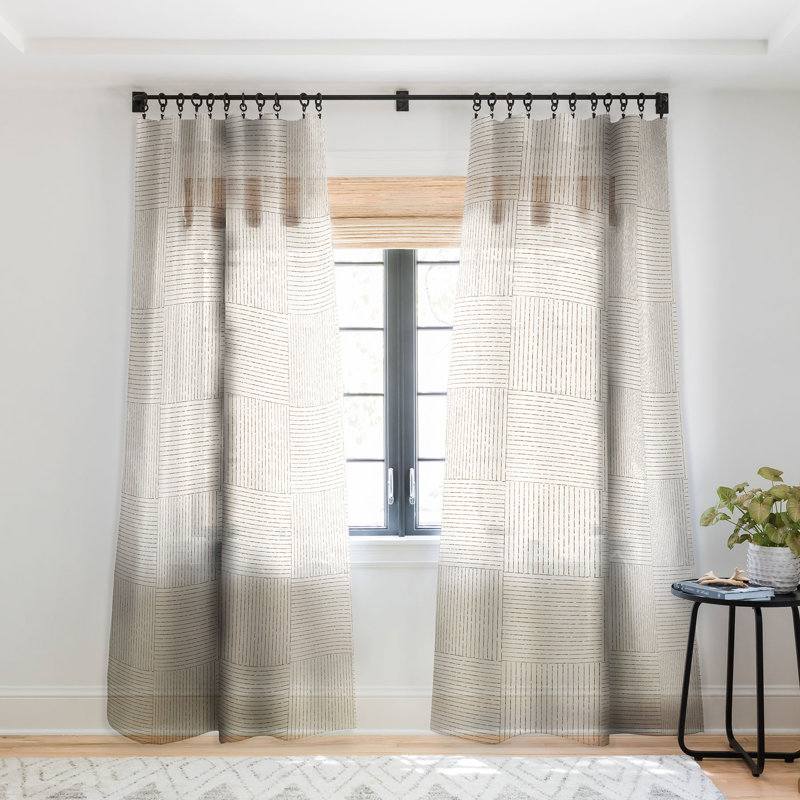 Rideau en polyester Bryken, L 50 po x L 96 po