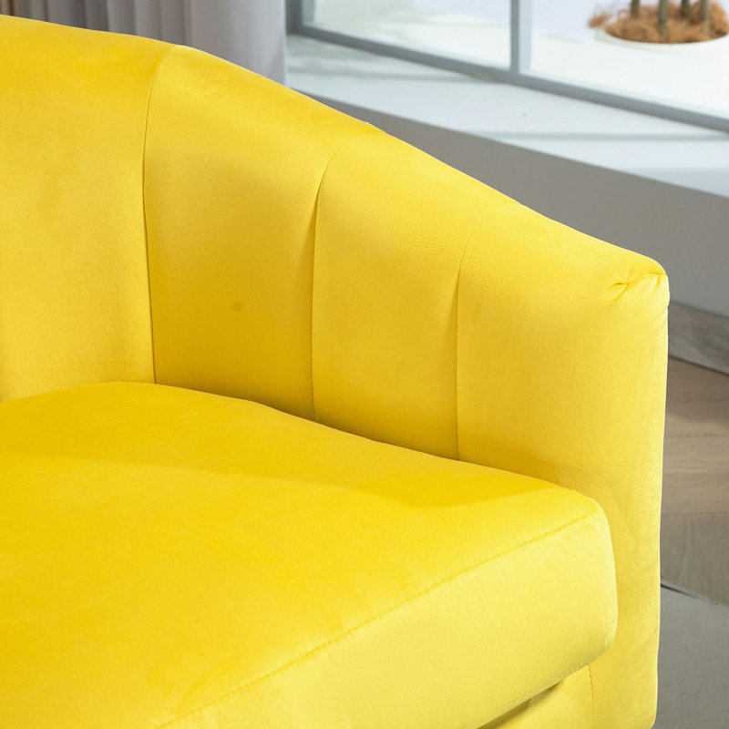 Fauteuil d'appoint rembourré de luxe avec cadre en velours, fauteuil de coiffeuse polyvalent et polyvalent pour l'intérieur et la maison
