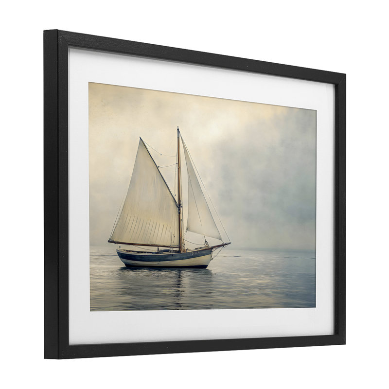 Calm Waters, impression sous verre sous-marine, design par LSR Design Studio, H 14 po x l 20 po, Cadre noir minuit