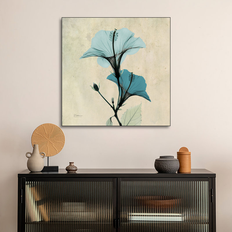 Impression sur toile, "Hibiscus Blue" par Albert Koetsier