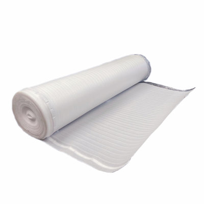 Dekorman 2mm Sound and Moisture Barrier White Foam Underlayment for Laminate and Wood Flooring (300 sq.ft./roll)