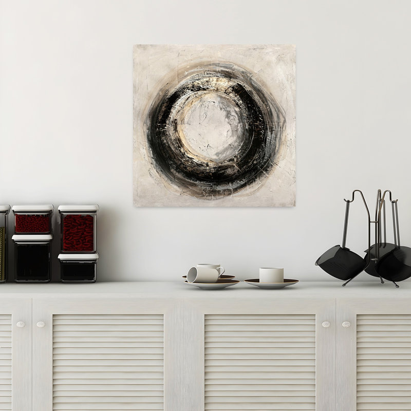 Forever Minimalist Abstract Art, 18" H x 18" W