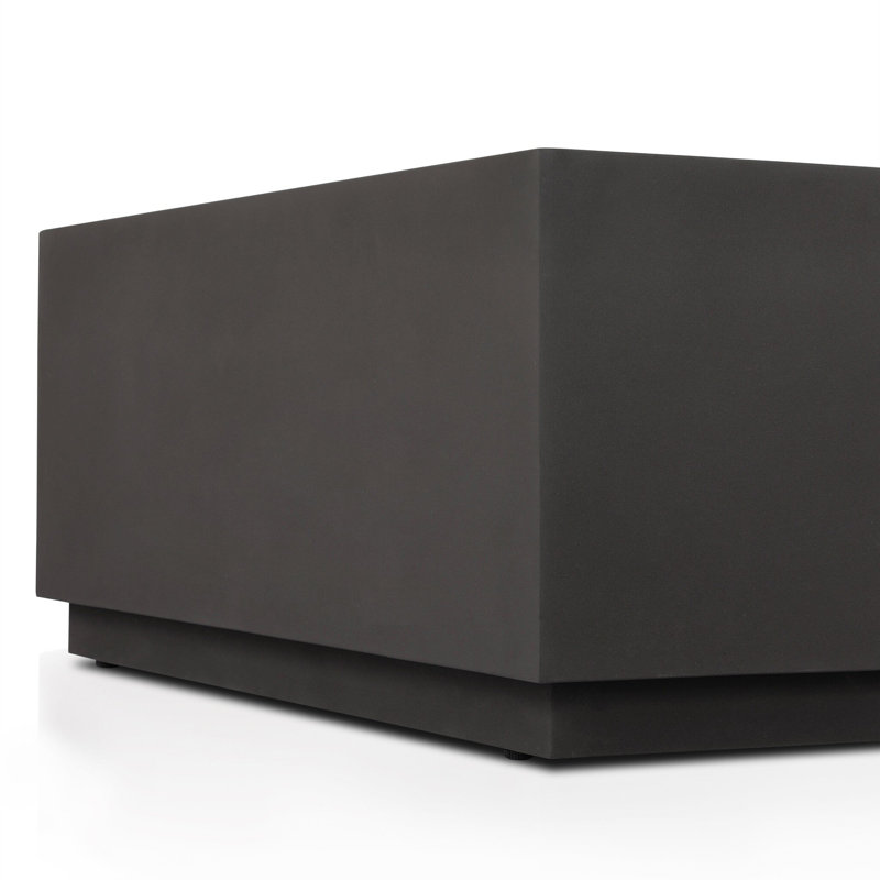 Bronze Aluminum Rectangular Outdoor Coffee Table