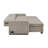 Serta® Hayden 89.4” King Convertible Sofa Chaise with Dream Coils® FingerGuard® Hidden Storage USB Power Ports Woven Fabric-124876165