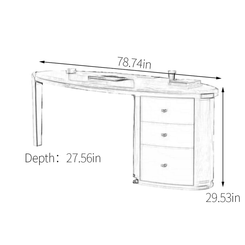 Dansby, 29.53" H x 78.74" W x 27.56" D