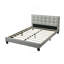 Base de lit plateforme contemporaine capitonnée en polyfibre 1pc-32236189-32236178