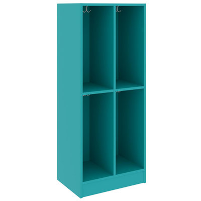 Armoire de rangement double à quatre compartiments pour salle de classe
