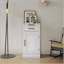 Armoire de bar à vin blanche modulaire avec huche pour salle à manger