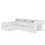 Lit plateforme simple en L en bois avec lit gigogne et tiroir-17200287