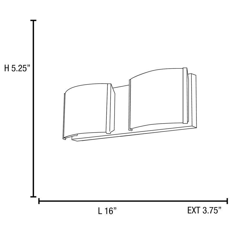 Terrazas 2 - Light Vanity Light, Bronze, LED