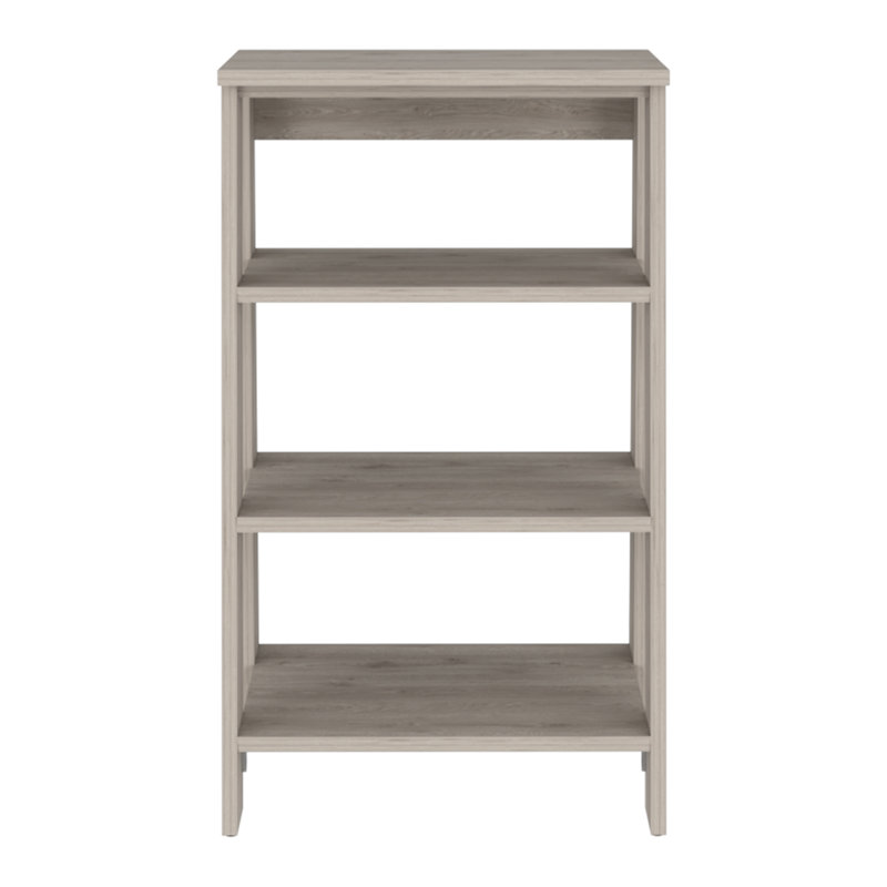 4-Shelf Linen Cabinet Light Grey