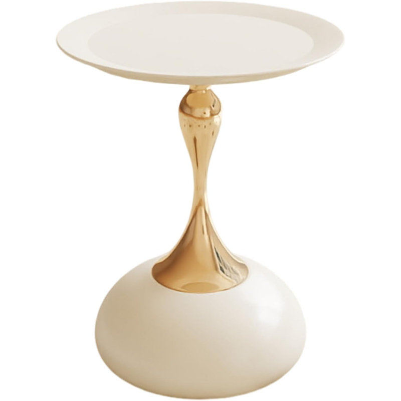 Table d'appoint ronde en métal