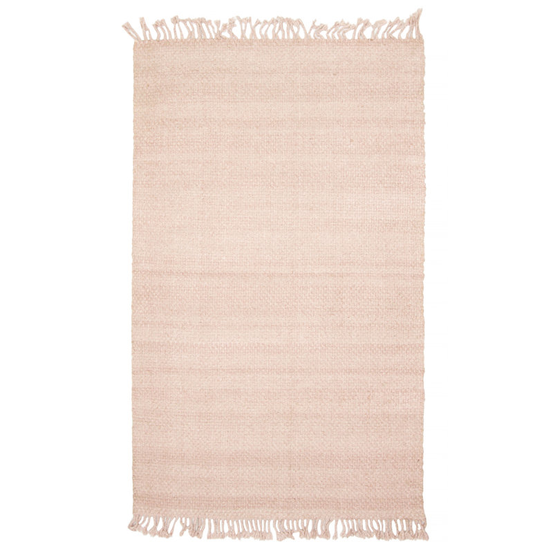 Tapis rose en nouvel âge unique 4 pi 10 po x 7 pi 10 po Brayla