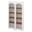 Bibliothèque moderne à 5 niveaux, ensemble de 2 bibliothèques, armoire de rangement bicolore de style campagnard avec tablettes réglables-762453159