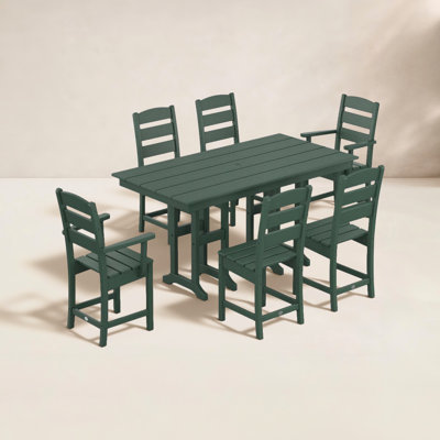 POLYWOOD® Lakeside 72" Patio Dining Set