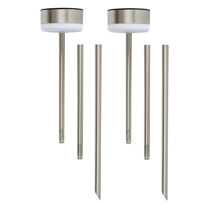 Low Voltage Solar Powered Integrated LED Metal Pathway Light Pack