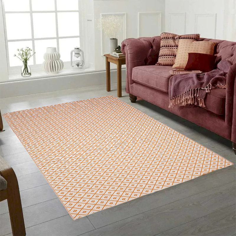 Tapis en plastique réversible intérieur et extérieur, Rectangle 6 pi x 9 pi