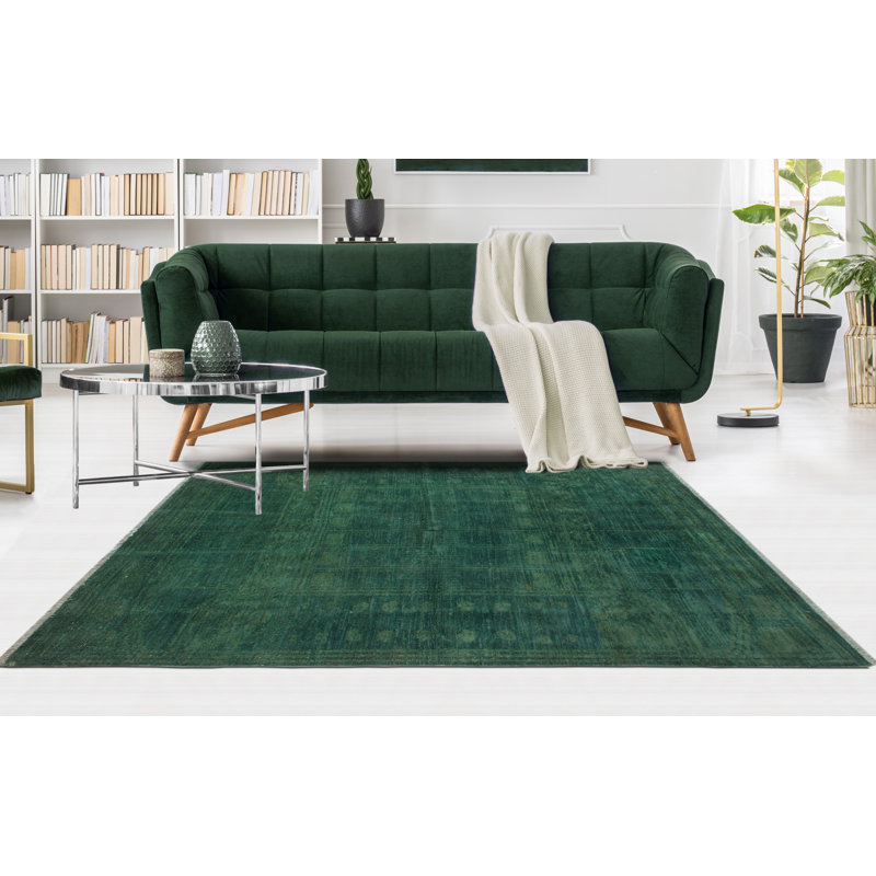 Overdyed Debrah Green Rug