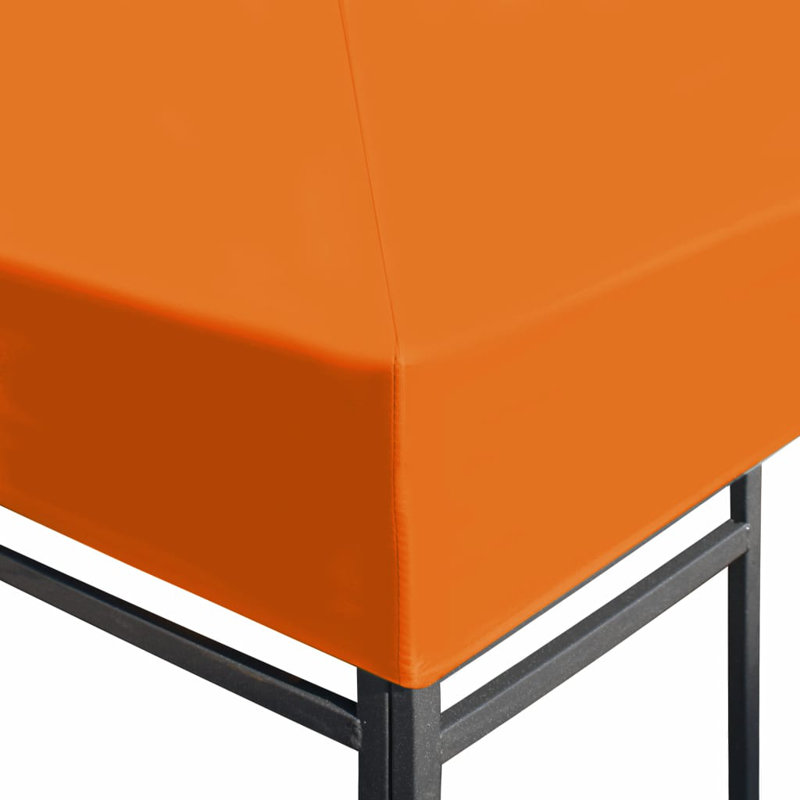 Auvent de remplacement en tissu gris pour pavillon de jardin, Orange