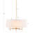 Elegant 5-Light White Drum Chandelier for Bedroom Kitchen Hallway-73543832