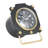 Modern Black Metal Desk Clock with Gold Accents - 6" Analog Tabletop Clock for Home or Office Decor