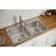 Lustertone 37" L x 22" W Double Basin Drop-In Kitchen Sink
