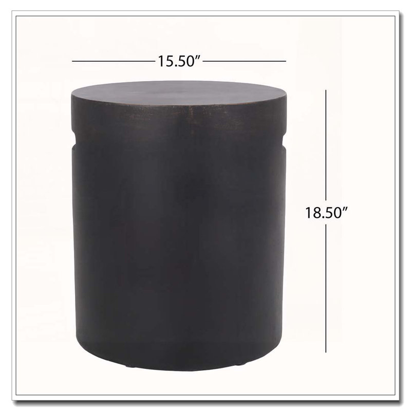 Table d'appoint d'extérieur en béton léger