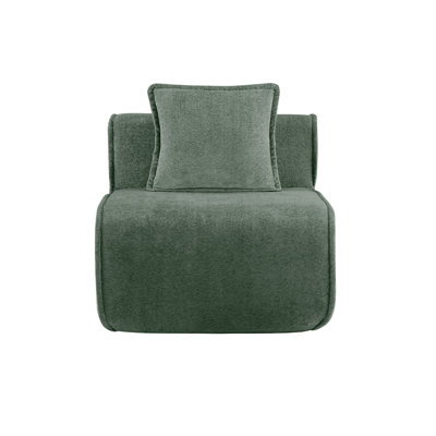 Harrison Armless Sofa Velvet-Green