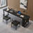 Modern Rectangular Black Solid Wood Desks-275263730