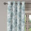 Rideau à œillets décoratif floral à 2 panneaux East Urban Home, 50 po, bleu gris pâle-106364669