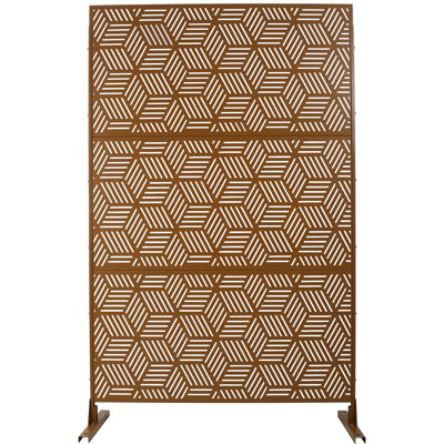 Outdoor & Indoor Privacy Screen Metal Privacy Screen 76" H×48" W
