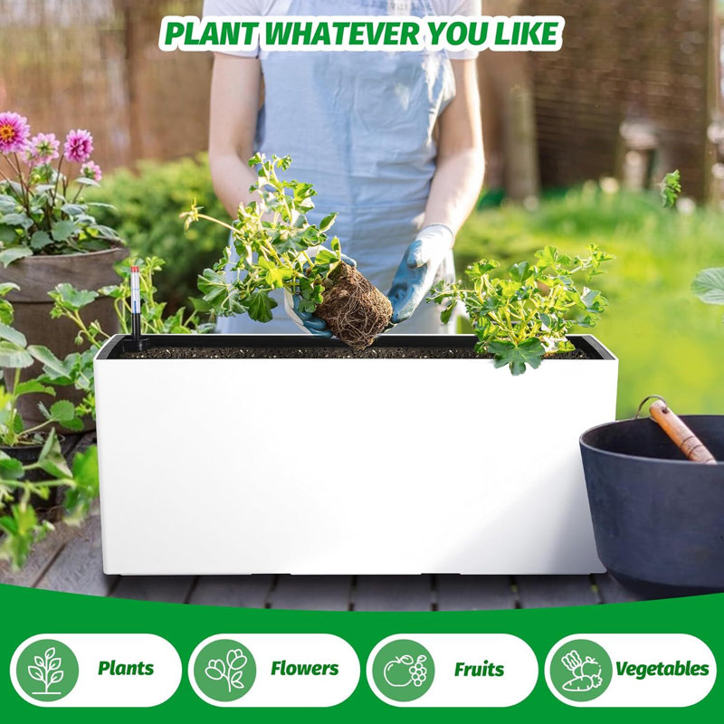 self.watering planter Self-Watering Planter with Water Level Indicator – Everplant main image 0