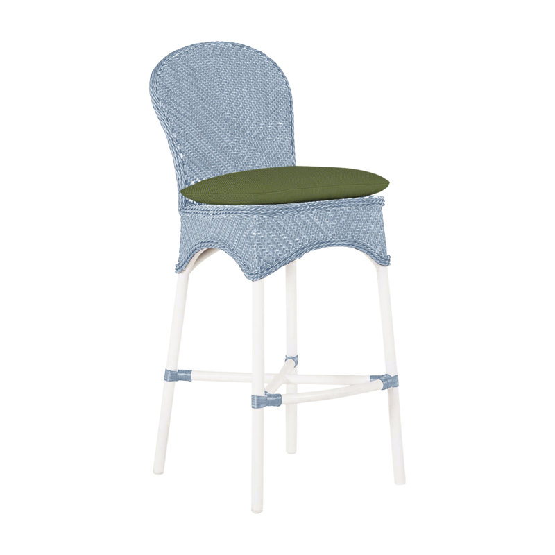 Tabouret Savoy - Naturel et blanc, Pas de soudure, Naturel / Blanc, Forêt de lin