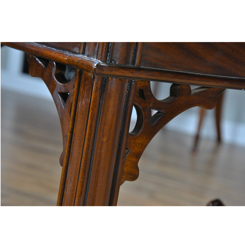 Niagara Mahogany Expandable Drop-Leaf End Table with Storage