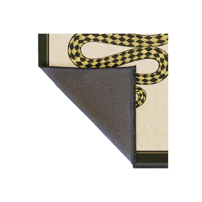 Tapis décoratif tissé beige Mosso, 2' x 2'11"