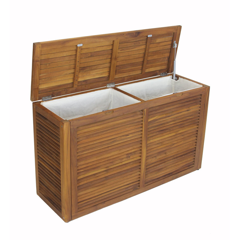 Wall Hugging Double Louver Hamper