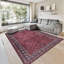  Yildiz - Tapis d'intérieur lavable à la machine - Tapis rouge foncé de 5 pi x 7 pi-1373264787
