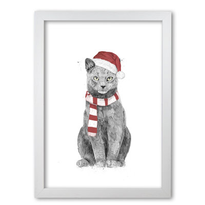 Christmas Cat 1 Piece Wall Art