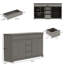 Buffet l 59,1 po avec 5 tiroirs et 4 portes-804531383