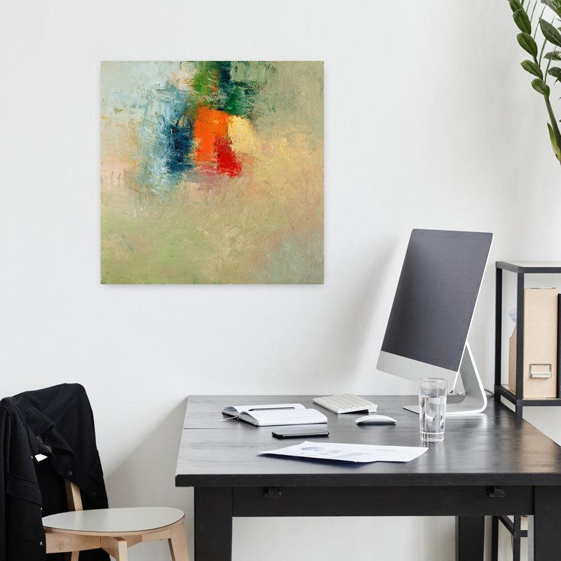 Art contemporain abstrait Jitterbug, H 18 po x l 18 po
