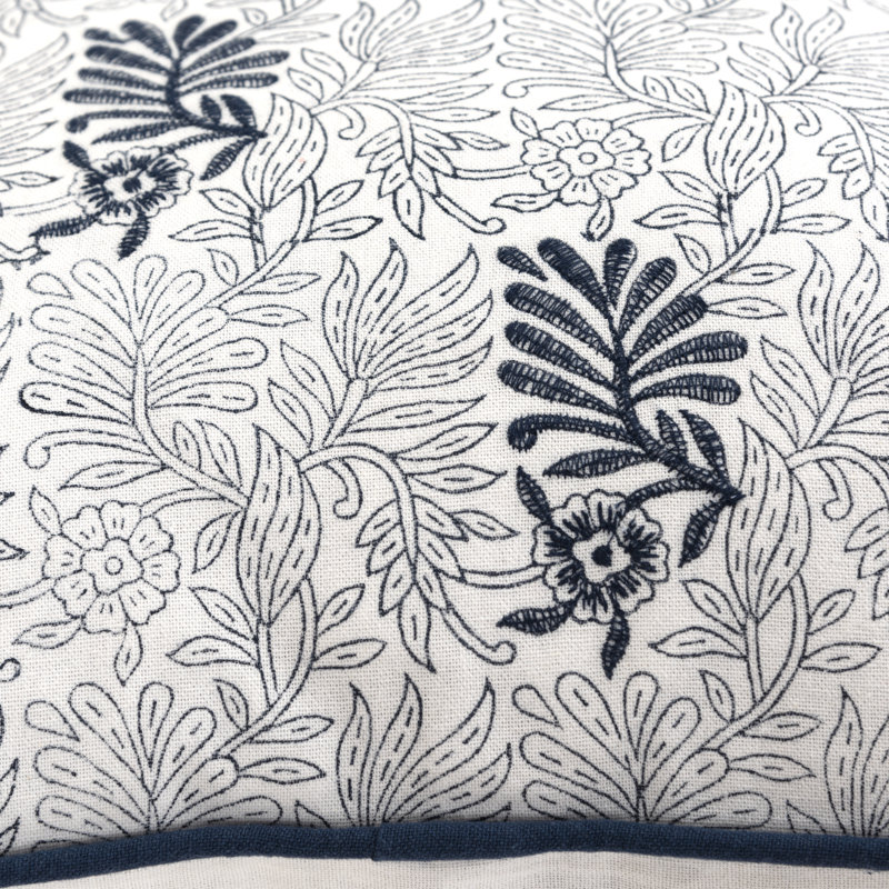 Coussin en coton Betania, Bleu vif
