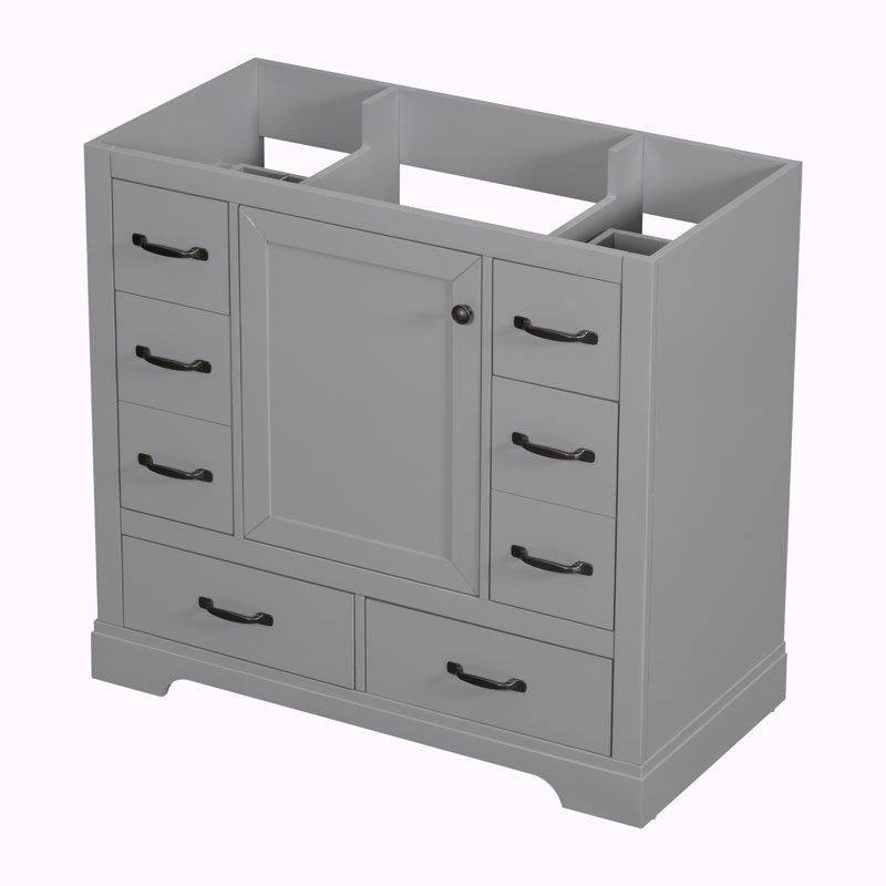 Bases de meuble-lavabo 36 po seulement, Gris