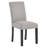 5Pc Contemporary Dining Set Rectangular Table Two Tone Upholstered Chairs Wooden Leg
