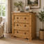 Carin Solid Wood 80cm W 3 - Drawer Chest of Drawers
