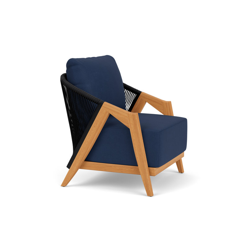 Alpine Outdoor Teak Armchair, Sandberg Navy